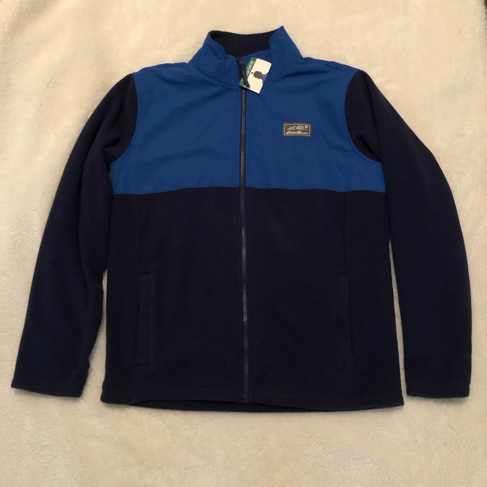 NWT- Eddie Bauer Kids Blue and Black Jacket